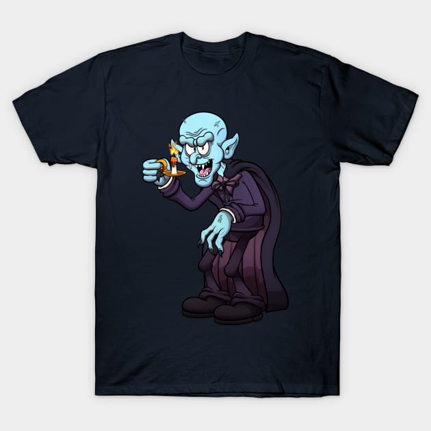 Creepy Vampire T-Shirt by TheMaskedTooner